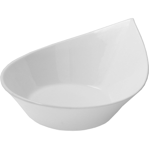 Салатник «Кунстверк»; материал: фарфор; 190 мл; диаметр=11.2, высота=5.3, длина=13.5 см.; белый