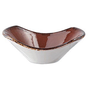 Салатник для комплимента «Террамеса мокка»; материал: фарфор; 40 мл; высота=3, длина=9, ширина=7 см.; темно-коричневая