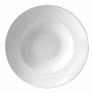 Салатник-тарелка глубокая «Монако Вайт»; материал: фарфор; 200 мл; диаметр=23, высота=4 см.; белый