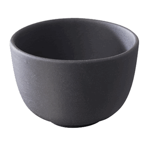 Салатник «Базальт»; материал: фарфор; 35 мл; диаметр=49, высота=35 мм; цвет: черный,матовый