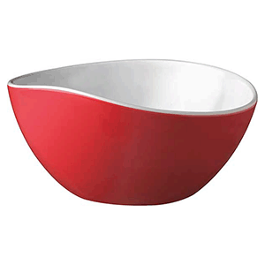 Салатник; пластик; 3000 мл; диаметр=28, высота=12 см.; красный