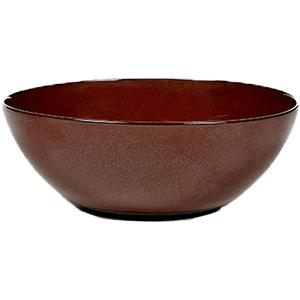 Салатник; керамика; D=184,H=71мм; коричневый 