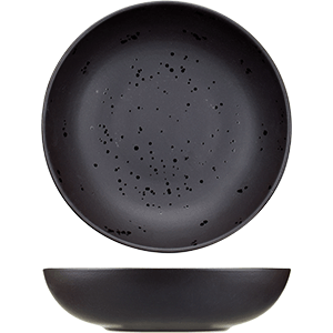 Салатник «Оникс»; керамика; 1000мл; D=18.5,H=6.5см; черный