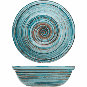 Салатник «Скандинавия»; керамика; 0,5л; D=180, H=55мм; голубой