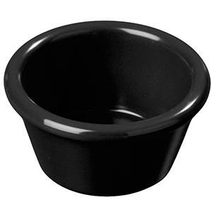 Соусник; пластик; 60 мл; диаметр=75, высота=40 мм; цвет: черный