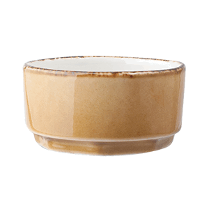 Соусник «Террамеса мастед»; материал: фарфор; 50 мл; диаметр=60, высота=33 мм; светло-коричневая