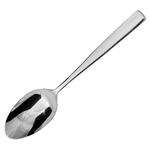 Ложка десертная «Атлантис»; сталь нержавеющая; длина=180/65, ширина=4 мм; металлический