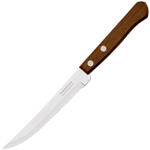 Нож для стейка деревянная ручка (3 штуки); сталь,дерево; длина=210/113, ширина=8 мм; металлический