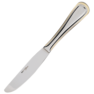 Нож десертный «Ансер Голд»; сталь нержавеющая; длина=210/110, ширина=4 мм; металлический,цвет: золотой