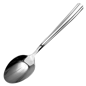 Ложка десертная «M188»; сталь нержавеющая; длина=175/60, ширина=2 мм; металлический