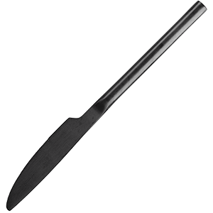 Нож десертный «Саппоро бэйсик»; сталь нержавейка; L=200/100,B=16мм; черный, матовый