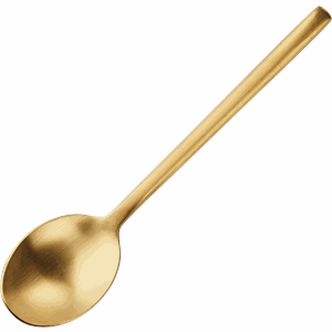 Ложка столовая «Саппоро бэйсик»;  сталь нержавеющая;  ,L=19,7см;  золотой, матовый