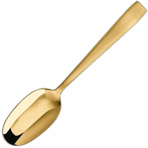 Ложка столовая «Флэт»;  сталь нержавеющая;  ,L=20,4см;  золотой