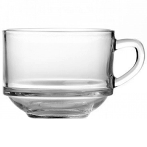 Кружка для супа «Шефс»; стекло; 0.63л; D=115/60,H=90мм; прозрачный