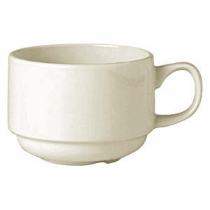 Чашка кофейная «Айвори»; материал: фарфор; 170 мл; диаметр=7.5, высота=6, длина=11.5 см.; слоновая кость