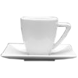 Чашка кофейная «Классик»; материал: фарфор; 70 мл; диаметр=5.5, высота=6, ширина=8 см.; белый