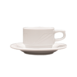 Чашка кофейная «Аркадия»; материал: фарфор; 80 мл; диаметр=6, высота=4.5, ширина=9 см.; белый