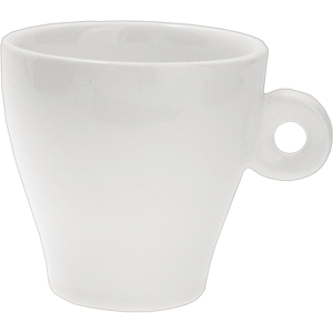 Чашка кофейная «Кунстверк»; материал: фарфор; 150 мл; диаметр=7.7, высота=8, длина=9.4 см.; белый