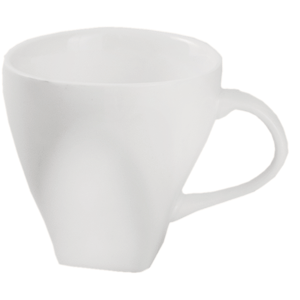 Чашка кофейная «Кунстверк»; материал: фарфор; 180 мл; диаметр=7.8, высота=7.3, длина=10.7 см.; белый