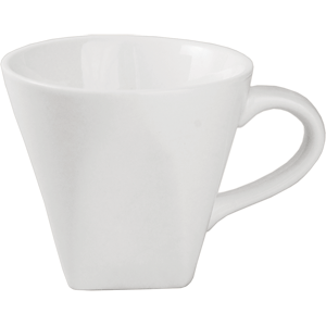 Чашка кофейная «Кунстверк»; материал: фарфор; 100 мл; диаметр=6.9, высота=6.6, длина=9.1 см.; белый