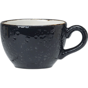 Чашка кофейная «Крафт лакрица»; фарфор; 85мл; черный