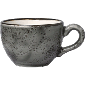 Чашка кофейная «Урбан»;  фарфор;  85мл;  серый