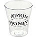Чашка «Монин»; пластик; прозрачный
