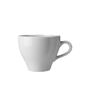 Чашка чайная «Паула»; материал: фарфор; 200 мл; диаметр=9, высота=6, длина=11 см.; белый