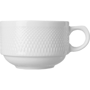 Чашка чайная «Портофино»; материал: фарфор; 240 мл; диаметр=9, высота=6, длина=12 см.; белый