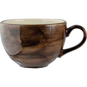 Чашка чайная «Пепперкорн»; материал: фарфор; 340 мл; диаметр=10, высота=7, длина=13 см.; коричневый,бежевая