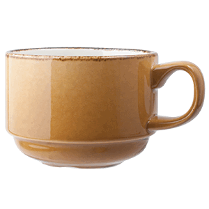 Чашка чайная «Террамеса мастед»; материал: фарфор; 225 мл; диаметр=8, высота=6, длина=11 см.; светло-коричневая