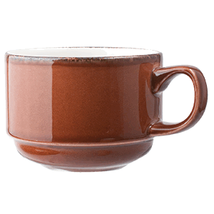 Чашка чайная «Террамеса мокка»; материал: фарфор; 225 мл; диаметр=8, высота=6, длина=11 см.; темно-коричневая