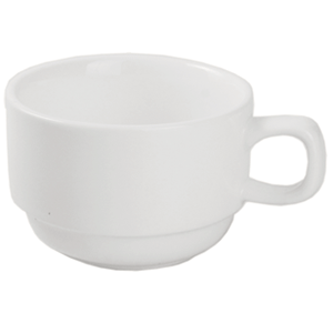 Чашка чайная «Кунстверк»; материал: фарфор; 250 мл; диаметр=8.5, высота=6, длина=12 см.; белый