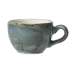 Чашка чайная «Крафт»; материал: фарфор; 340 мл; диаметр=10, высота=7, длина=13 см.; синий