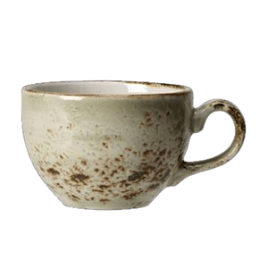 Чашка чайная «Крафт»; материал: фарфор; 340 мл; диаметр=100, высота=70, длина=134 мм; зеленый