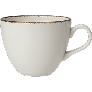 Чашка чайная «Браун дэппл»; фарфор; 285мл; белый, коричневый 