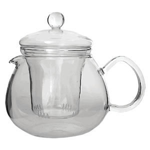 Чайник «Прити ти-2»; стекло; 500 мл; высота=11.2, длина=15.6, ширина=11.8 см.; прозрачный