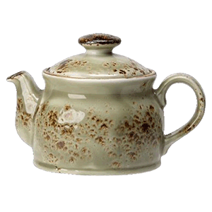 Чайник «Крафт»; материал: фарфор; 425 мл; зеленый
