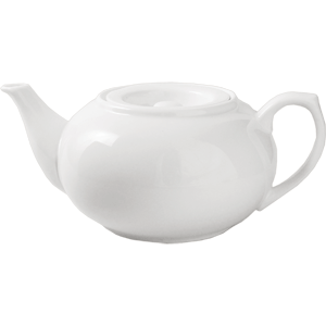Чайник «Кунстверк»; материал: фарфор; 700 мл; диаметр=8.7, высота=8, длина=20.3 см.; белый