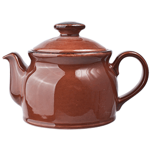 Чайник «Террамеса мокка»; материал: фарфор; 425 мл; диаметр=105, высота=85, длина=165 мм; темно-коричневая