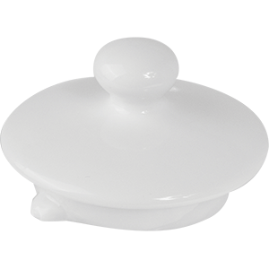 Крышка для чайника «Кунстверк»; фарфор; 0, 75л; D=65/52мм; белый