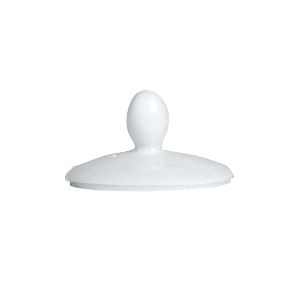 Крышка для кофейника «Спайро»; материал: фарфор; диаметр=5.5, высота=65 см.; белый