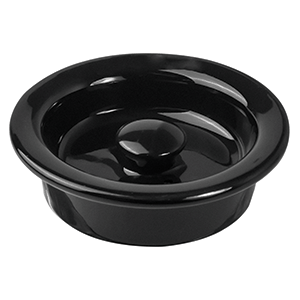 Крышка для чайника «Кунстверк»; материал: фарфор; 700 мл; диаметр=8.1, высота=2.5 см.; цвет: черный