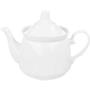 Чайник «Кирмаш»; фарфор; 0.55л; белый