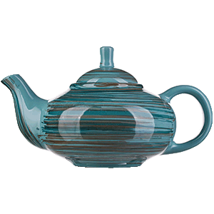 Чайник «Скандинавия»; керамика; 0.7л; D=14,H=13см; голубой