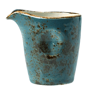 Молочник «Крафт»; материал: фарфор; 85 мл; диаметр=6, высота=7.2, длина=7.6 см.; синий