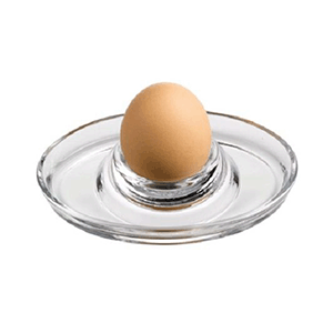 Подставка для яйца «Бейзик»; стекло; D=12.7см; прозрачная