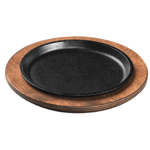 Сковорода для фахитос; чугун; диаметр=175, высота=20 мм; цвет: черный