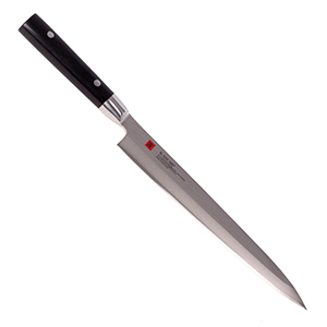 Нож янагиба для суши, сашими «Касуми»  сталь, дерево  , H=19, L=405/275, B=35мм 