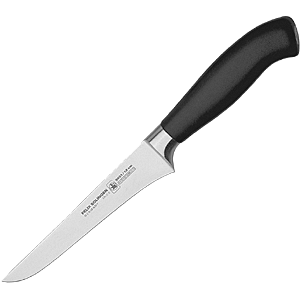 Нож для обвалки мяса «Платинум»; сталь; высота=15, длина=270/130, ширина=100 мм; цвет: черный Нож для обвалки мяса «Платинум»; сталь; высота=15, длина=270/130, ширина=100 мм; цвет: черный